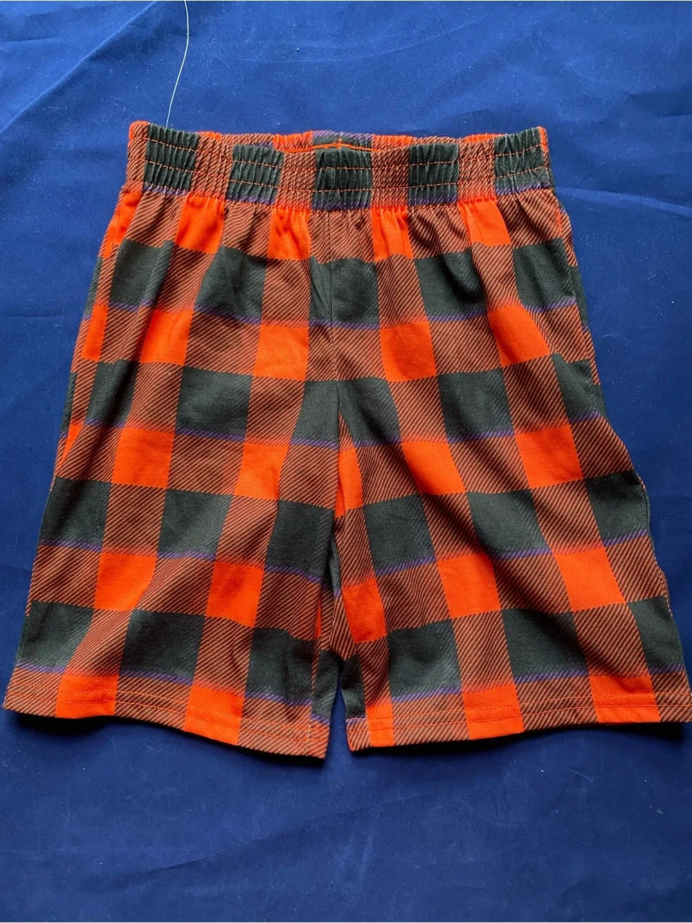 New Cat & Jack Buffalo Plaid Sleep Shorts Size Small 6/7 Kids
